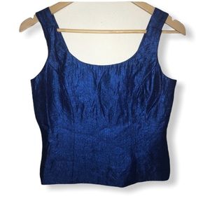 J.R.NITES by Carol Lin so 6p Blue shimmery blouse